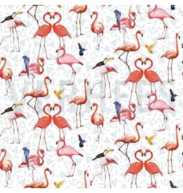 stoffen Flamingo's