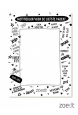 Zoedt Zoedt notitieblok 'Voor de liefste vader'