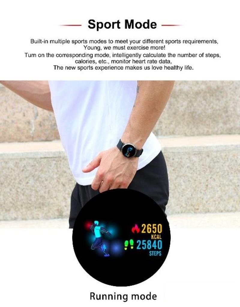 Smartwatch PP69 - Uhr - Schrittzähler