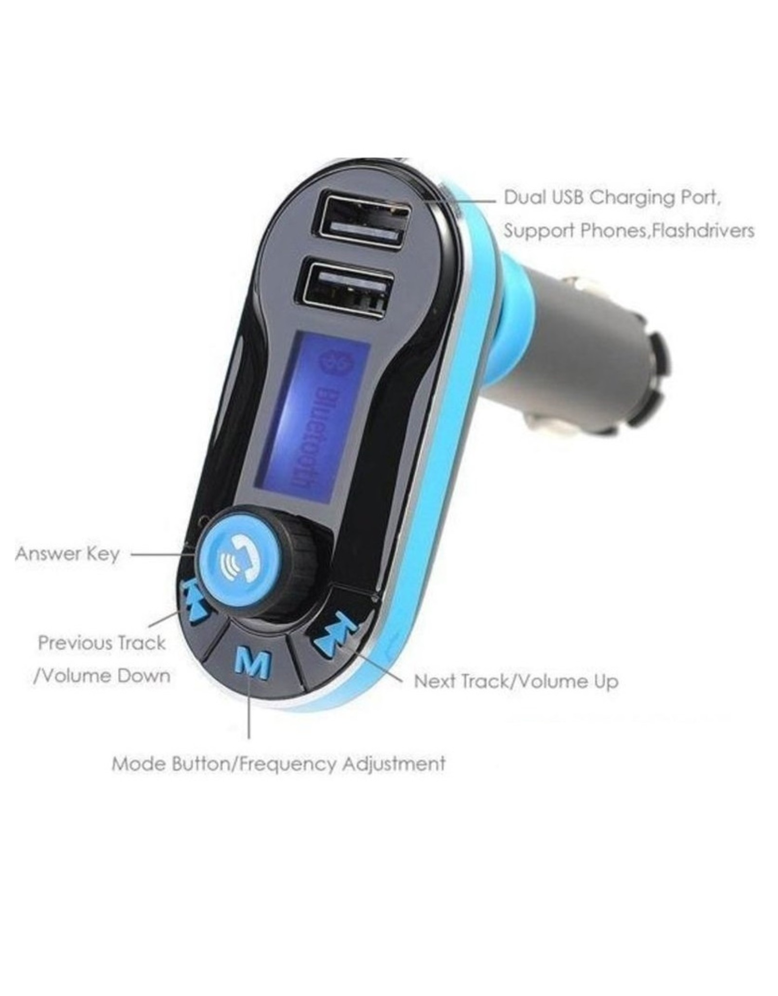 Parya Official Parya Official - Draadloze Bluetooth Carkit - Blauw