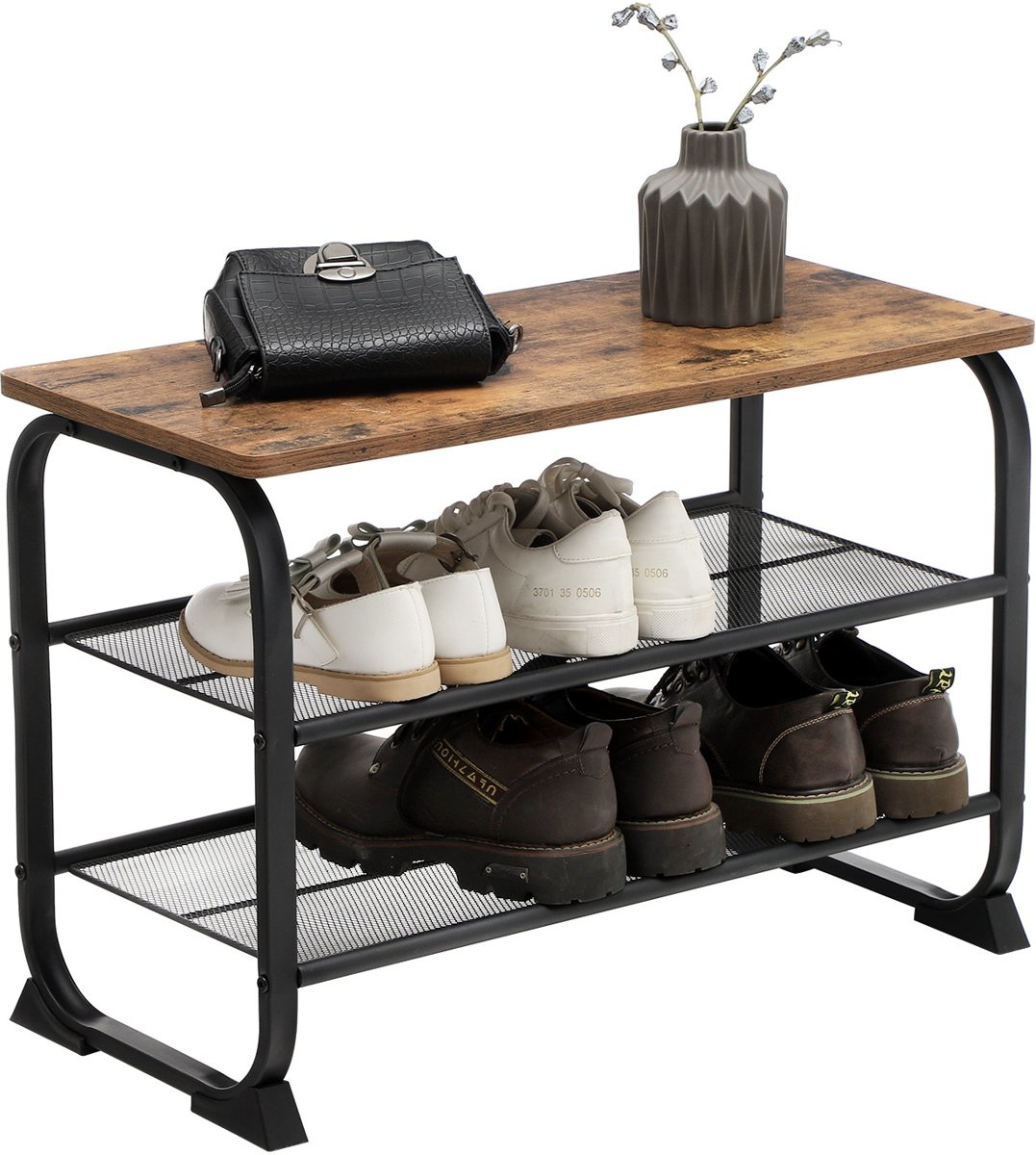 Parya Home - Vintage Schoenenrek - 6 Paar Schoenen