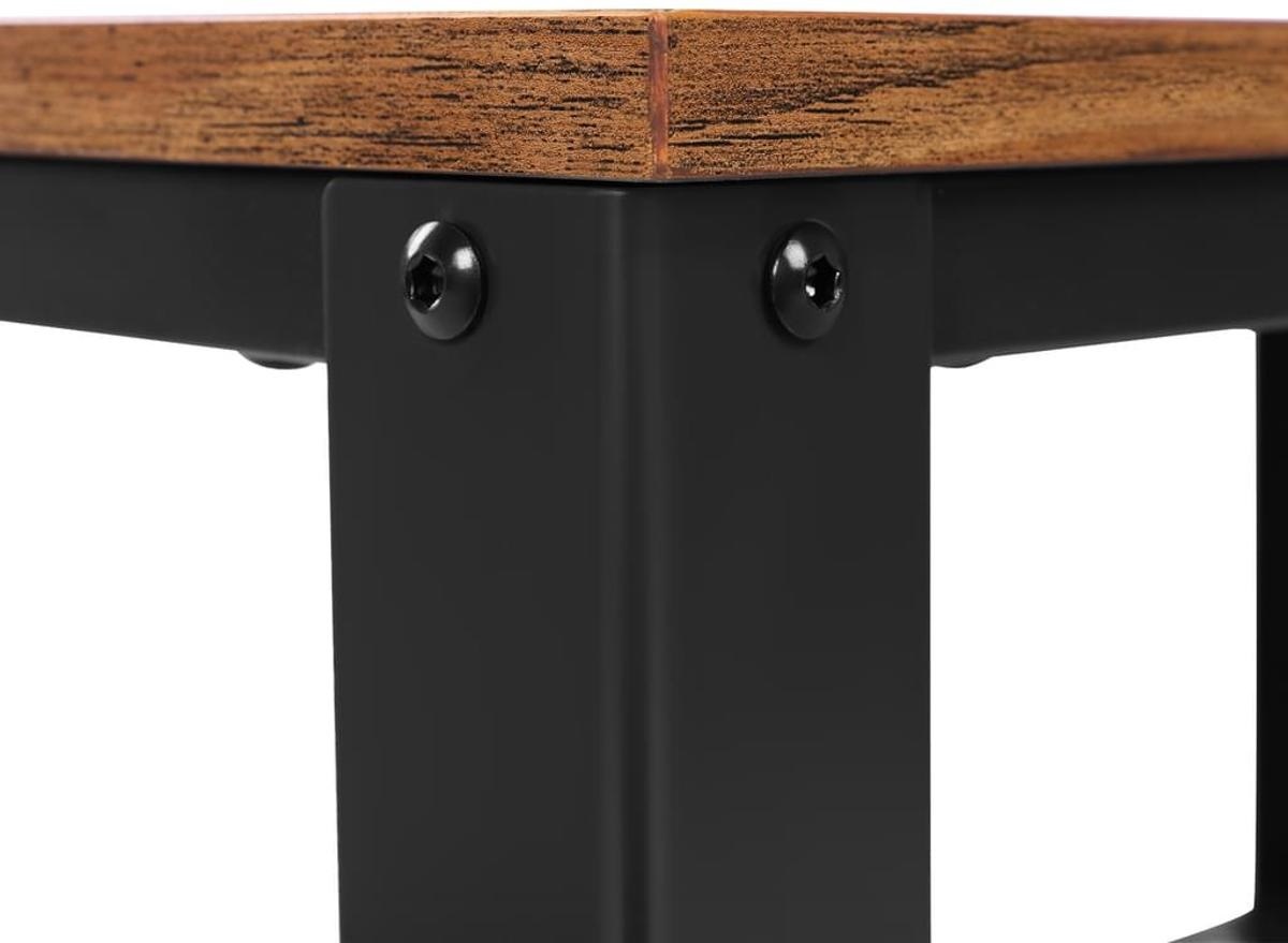Parya Home - Vintage Couchtisch - Metall/Holz