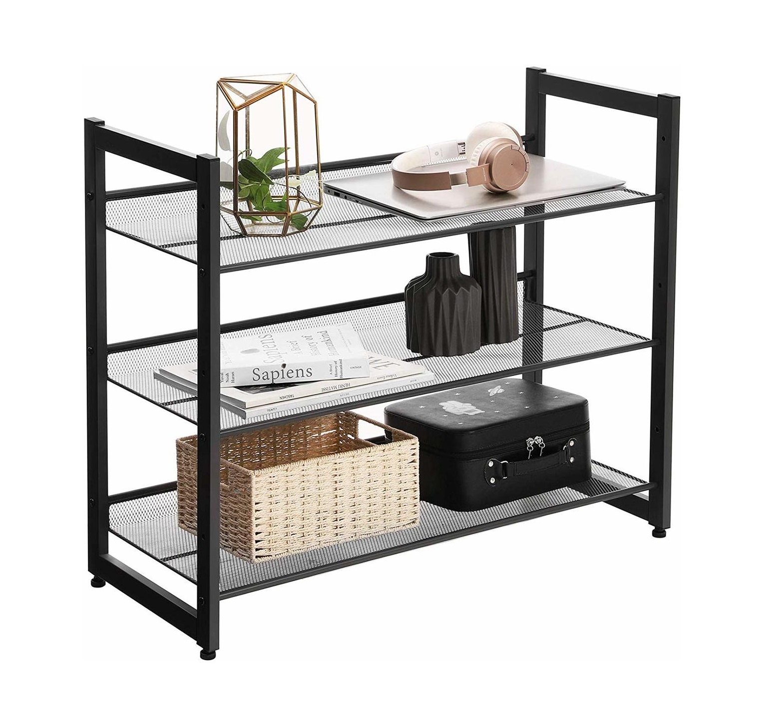 Parya Home - 3-lagiges Schuhregal - 12 Paar Schuhe
