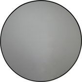 Housevitamin - Runder Metallspiegel - Schwarz - 80cm⌀