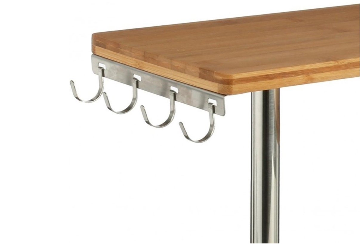 5Five - Kitchen rack - Bamboo - With 4 hooks