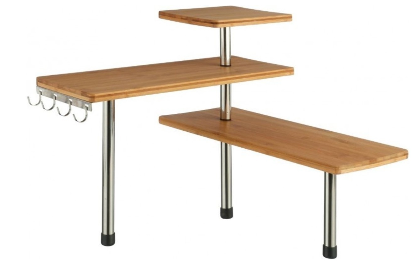5Five - Keukenrek - Bamboe - Met 4 haken