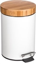 5Five - White Pedal bin - 3 Liter - White