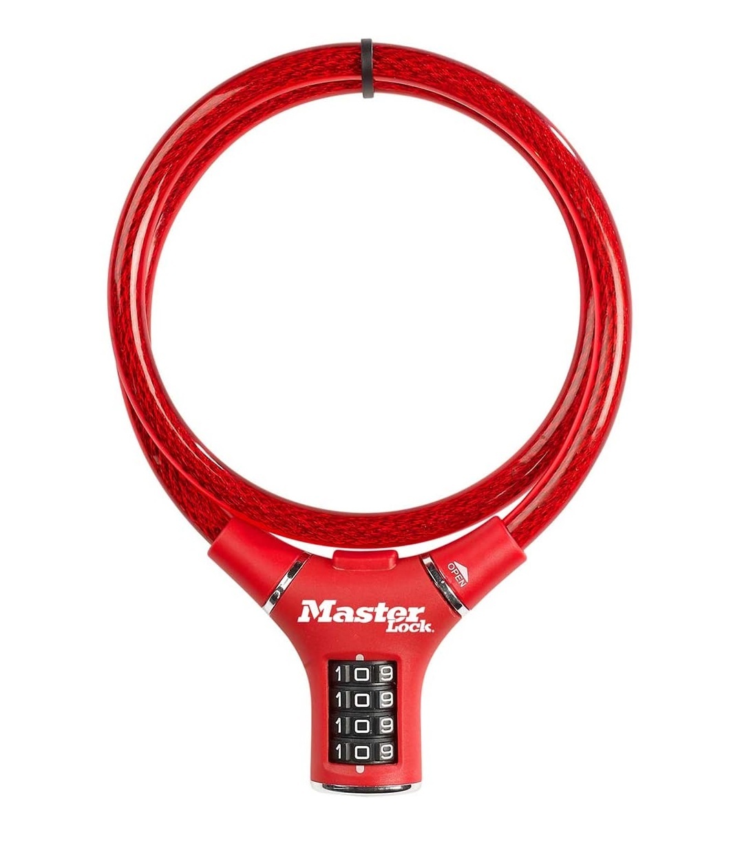 MasterLock - Kabelslot - 90 cm - Rood MasterLock - Kabelslot - 90 cm - Rood