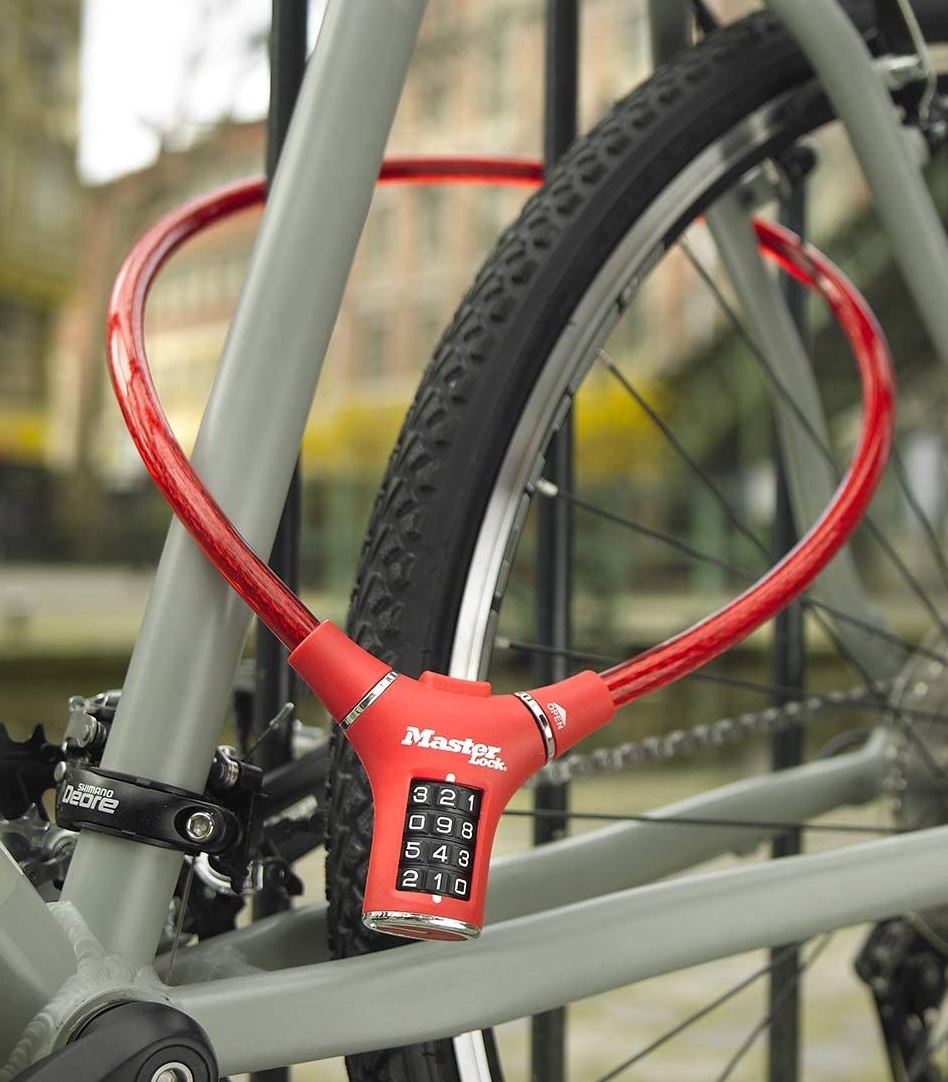 MasterLock - Kabelschloss - 90 cm - Rot