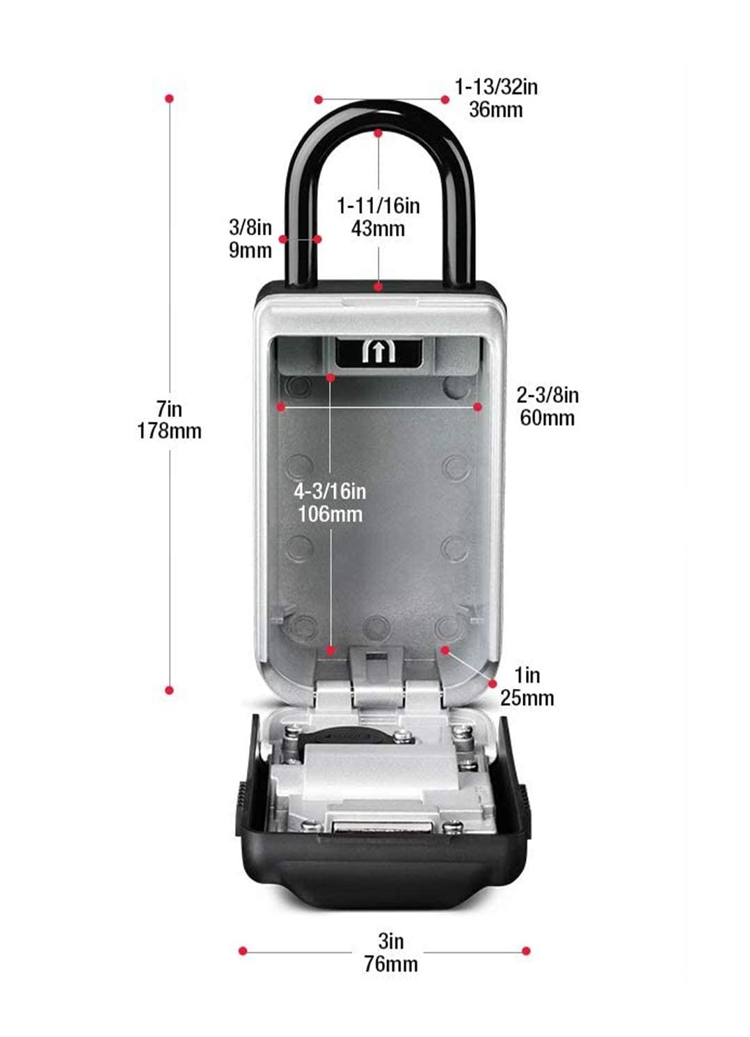 MasterLock - Sleutelkluis - Met verlichte toetsen - 5424EURD
