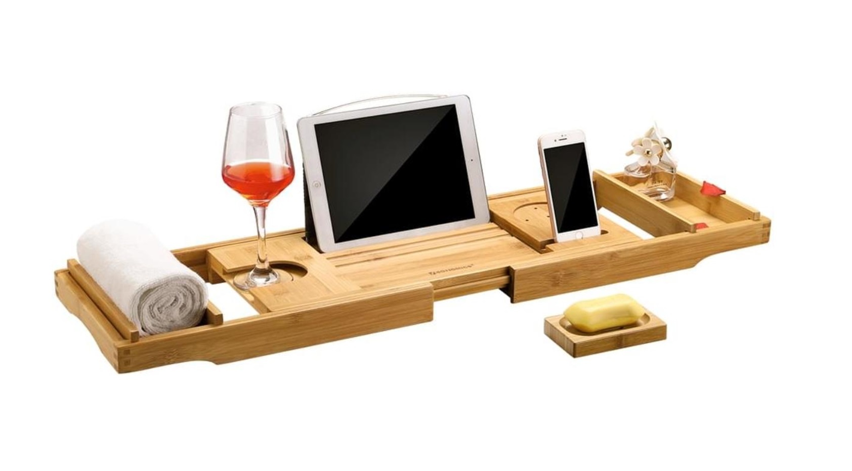 Bath Board - Extendable - Bamboo - 75x23 cm