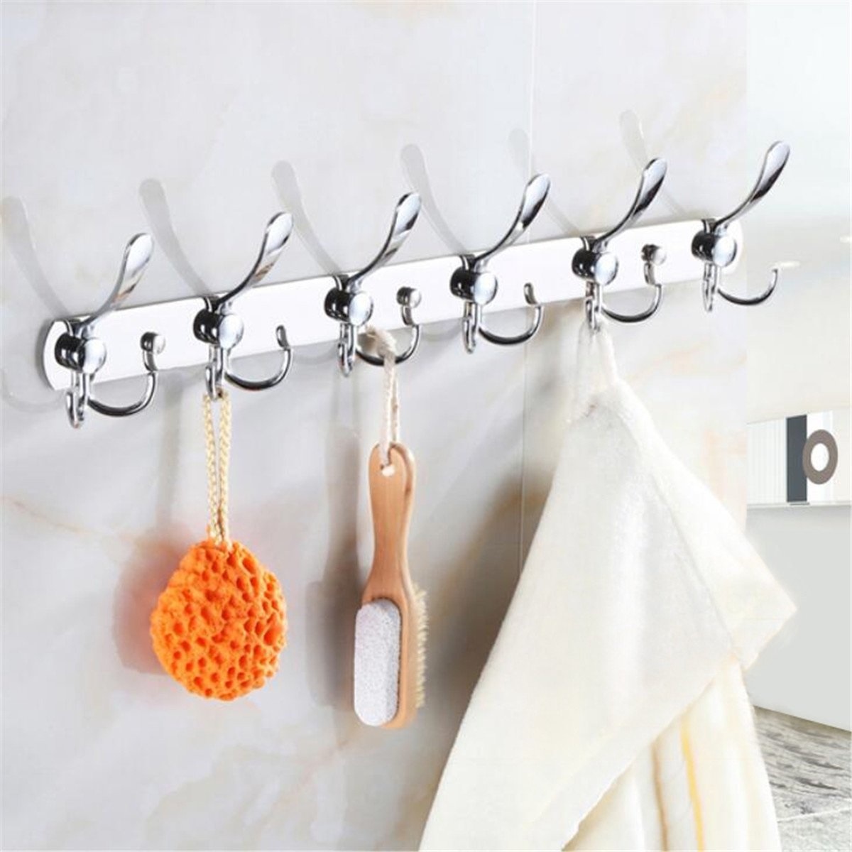 15 Hook Wall Coat Rack - Wall-mounted design coat rack