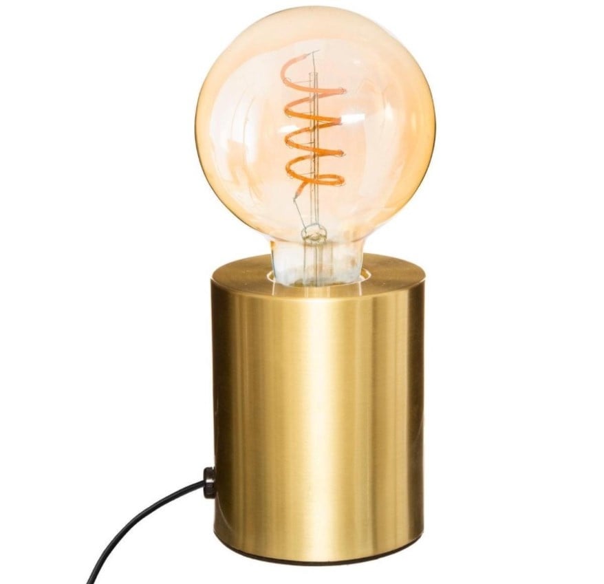 Metalen Voetlamp - Saba - Goud - H 10,5 Cm