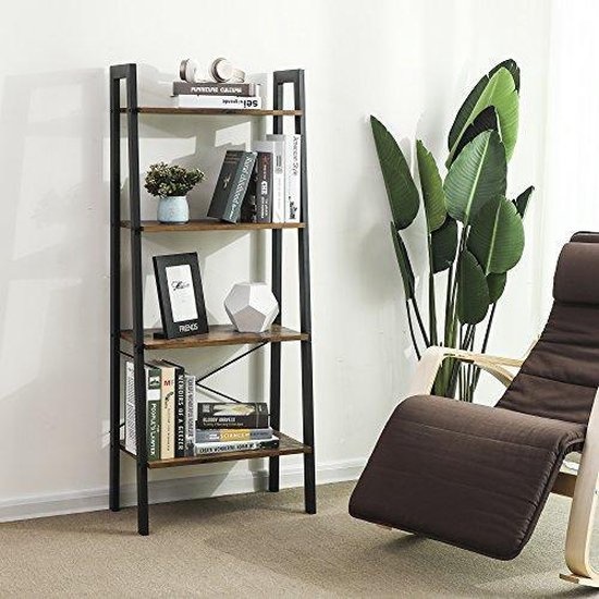 Parya Home - Bücherregal - Metall - Schwarz