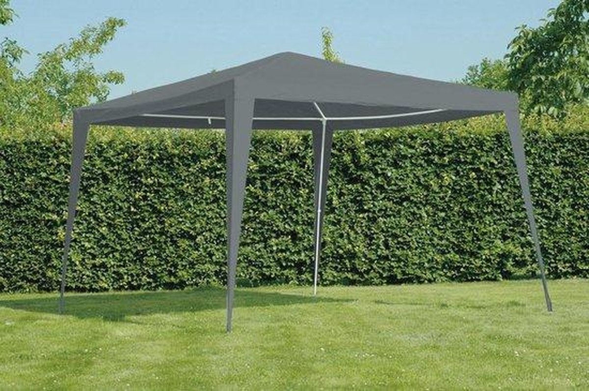 Lesli Living - Partyzelt - Polyester - Grau - 3 x 3 m