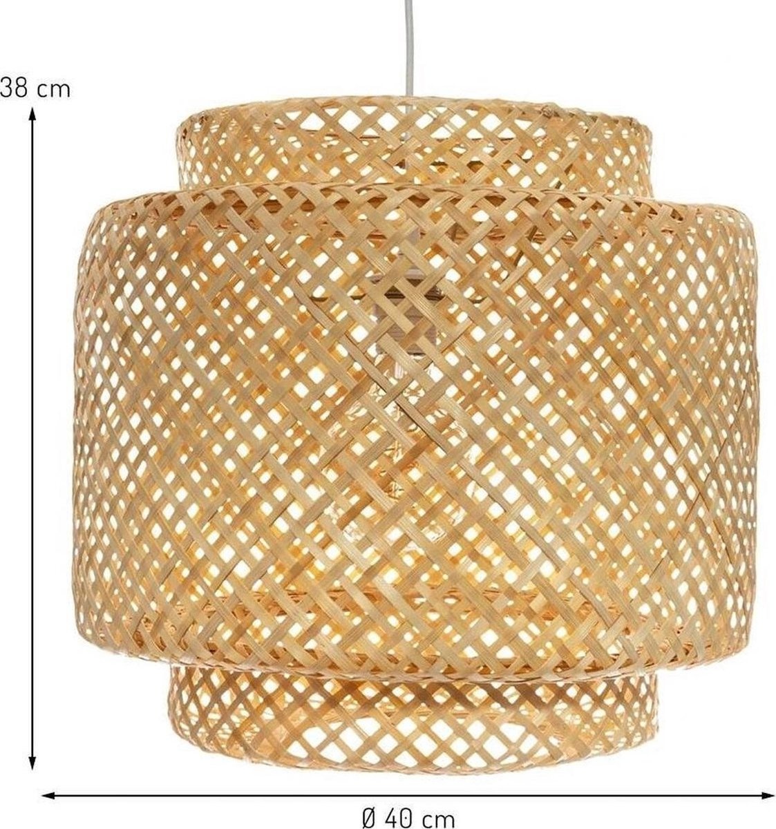 Parya Home - Pendelleuchte - Bambus - Ø40 cm