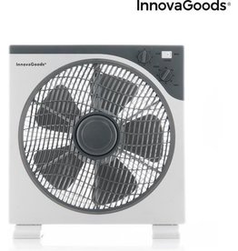 InnovaGoods InnovaGoods - White gray floor fan - Box Ø 30 cm - 50W
