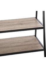 Five Simply Smart 5Five - Coat rack with shoe rack - Metal and Wood - Black - 80 x 38 x 160 cm