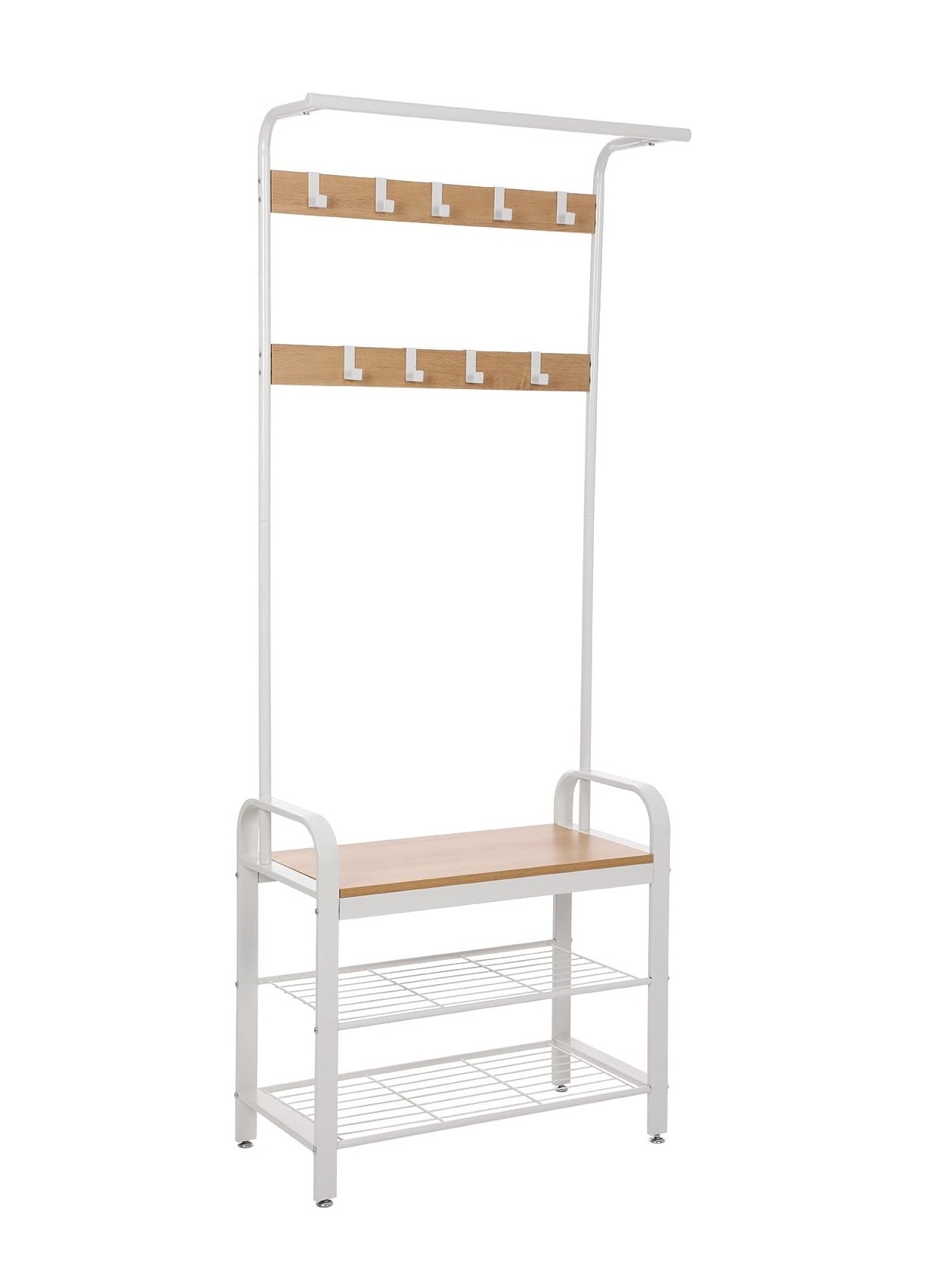 Parya Home - Clothes Rack - Coat and shoe rack - 9 Hooks