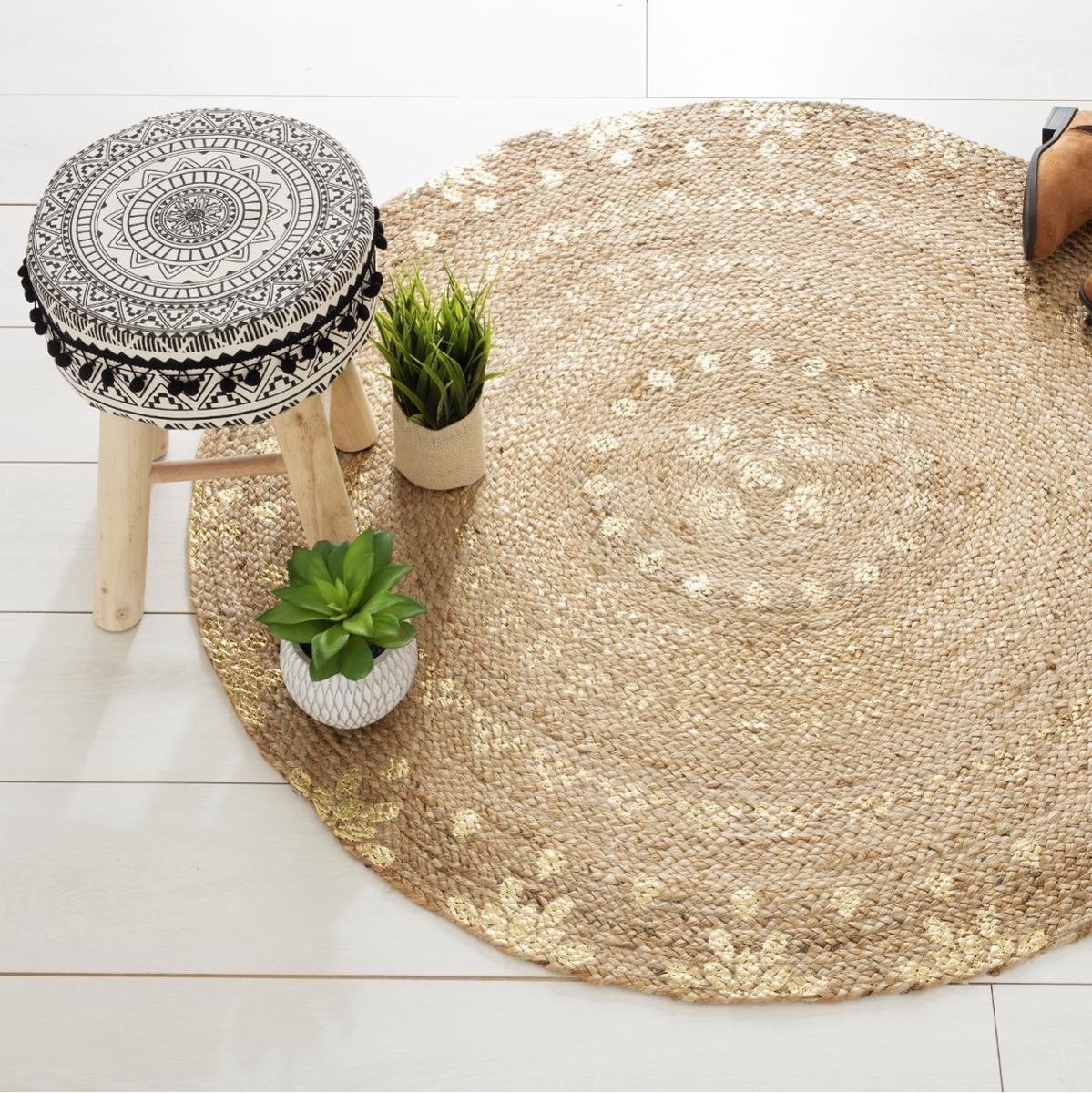 Atmosphera - Vloerkleed - Jute - Ø115 cm
