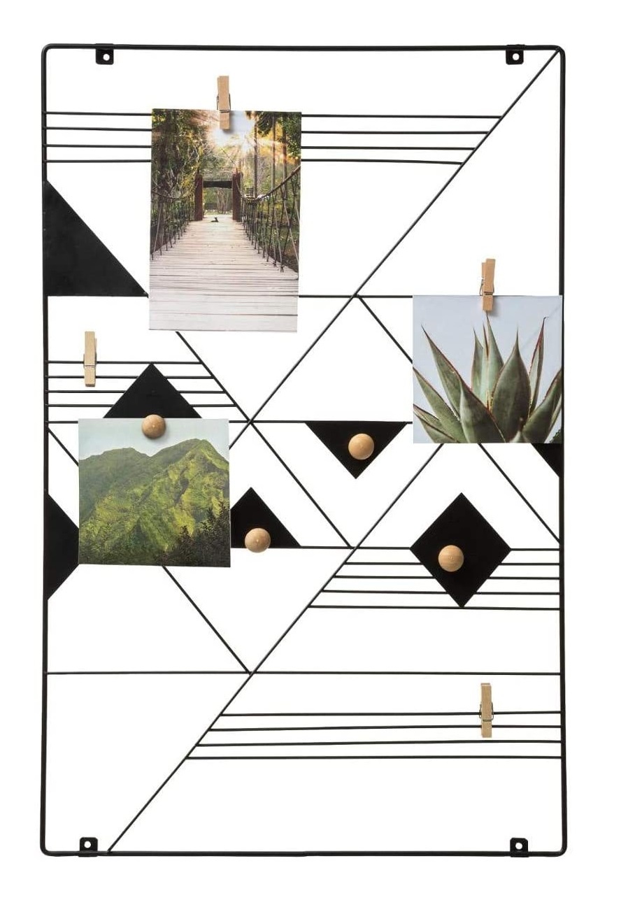 Atmosphera - Wandhouder - Metaal - Zwart - 35x55 cm Atmosphera - Wandhouder - Metaal - Zwart - 35x55 cm