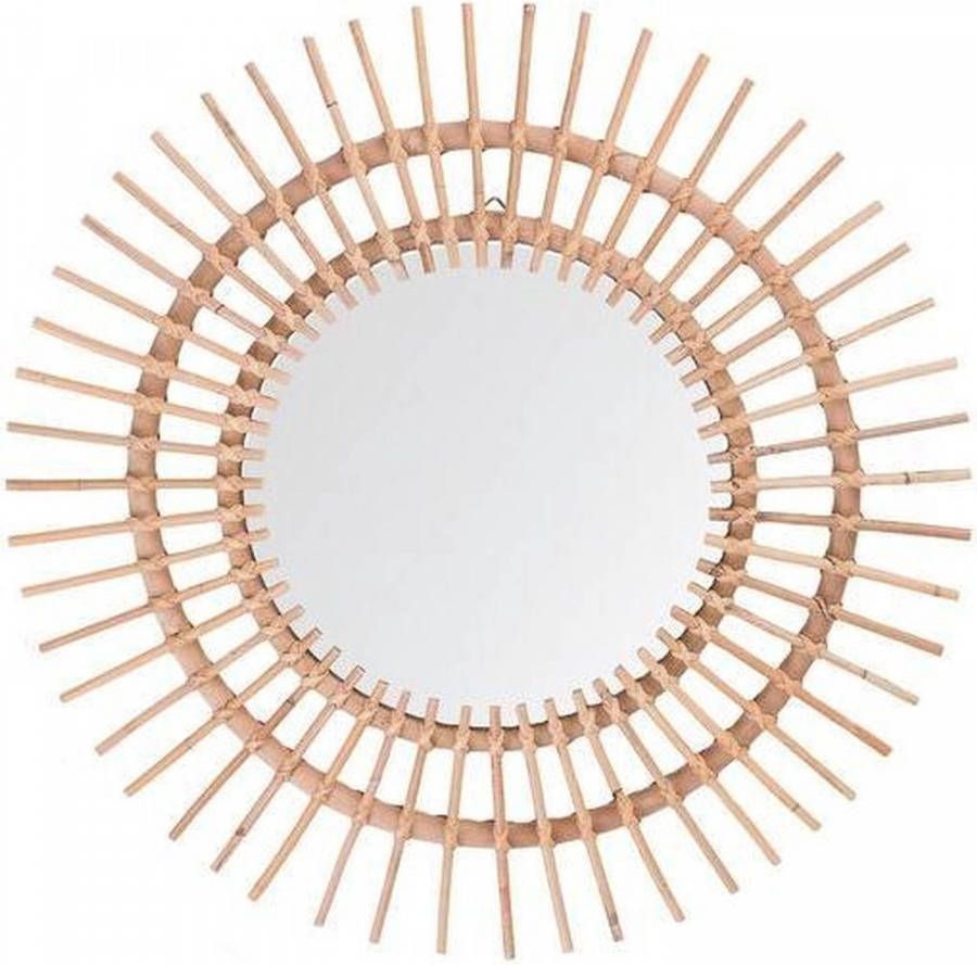 Atmosphera - Mirror - Rattan - Brown - Ø58cm