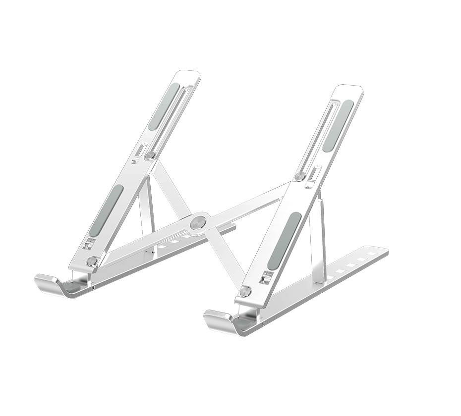 Parya Official - Laptop Standaard - Metaal - Verstelbaar - Zilver Parya Official - Laptop Standaard - Metaal - Verstelbaar - Zilver