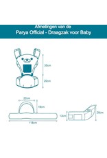 Parya Official Parya Official - Baby Carrier - Piglet - Pink- Max. 20 KG