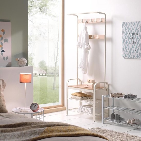 Clothes Rack - Coat & Shoe Rack - 9 Hooks