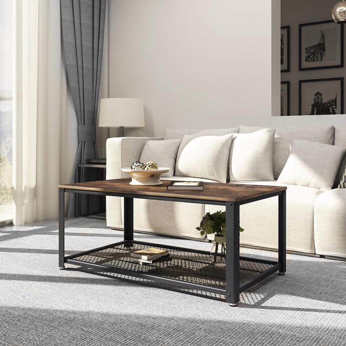 Salontafel - Vintage - Bruin - 106,2 x 45 x 60,2 cm