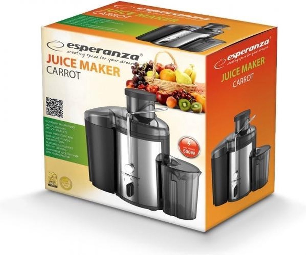 Esperanza - Saftpresse - 500W - Silber