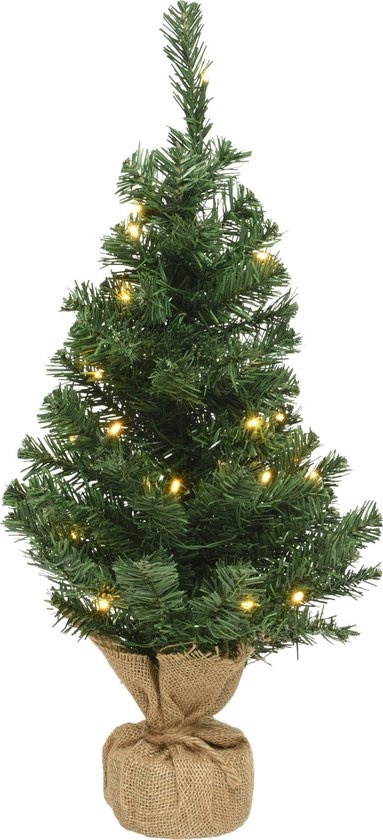 Everlands - Kunstkerstboom - Jute Zak - 45cm Everlands - Kunstkerstboom - Jute Zak - 45cm