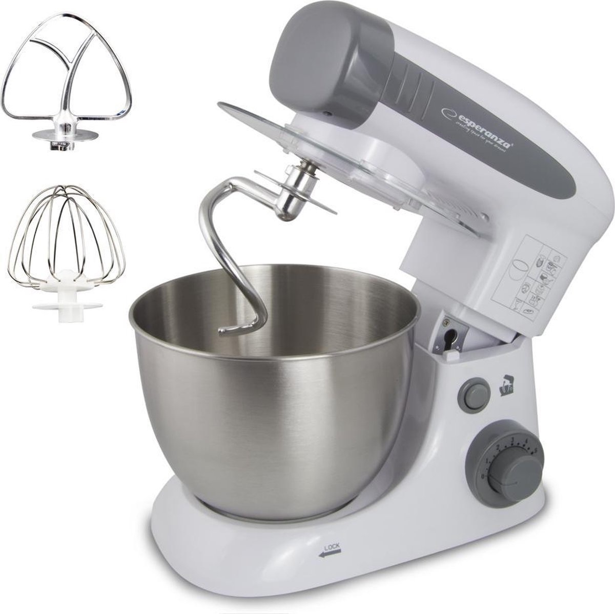 Esperanza - Stationaire mixer - Keukenmachine - Robot Planetary 800 - wit