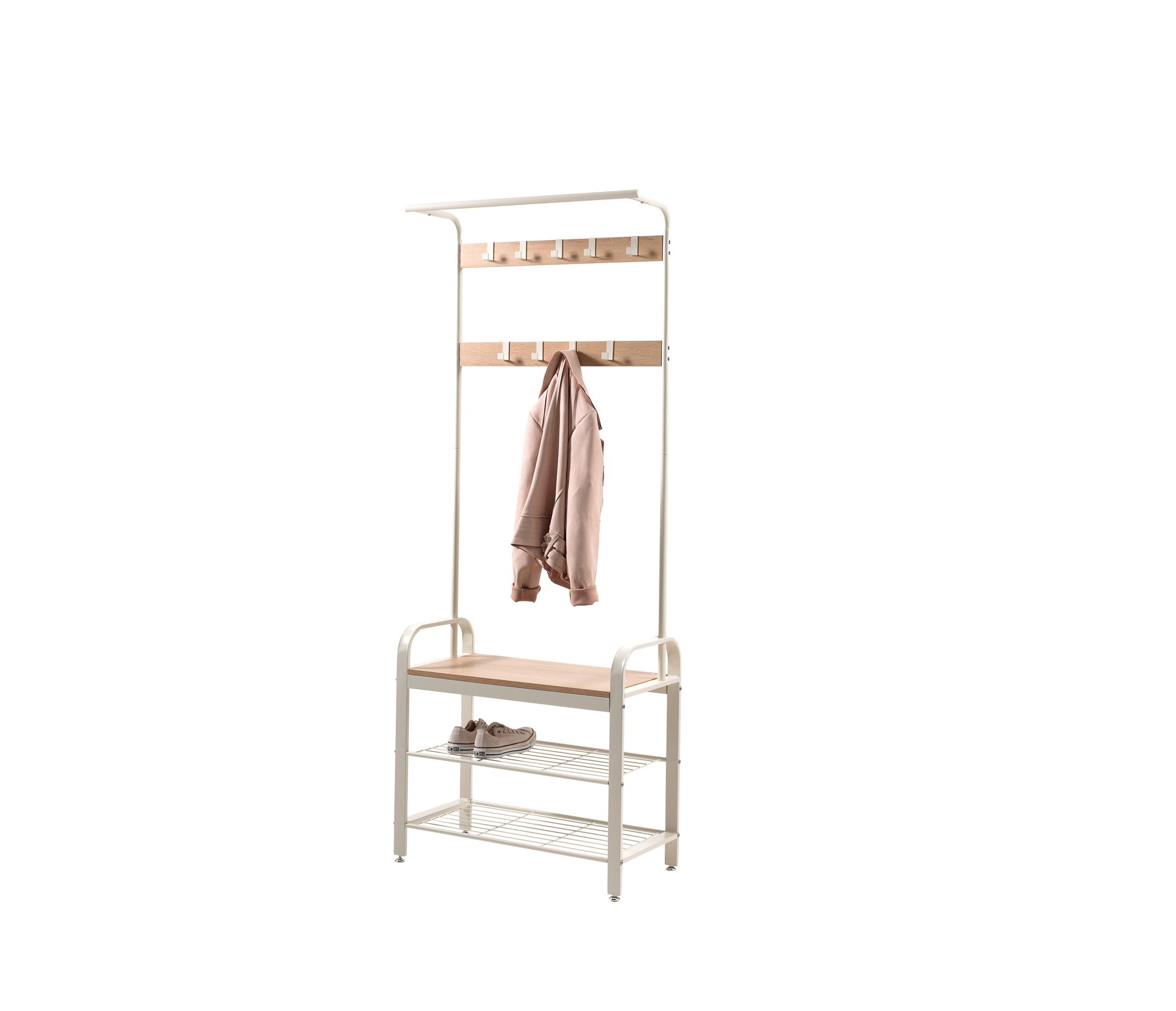 Parya Home - Clothes Rack - Coat and shoe rack - 9 Hooks