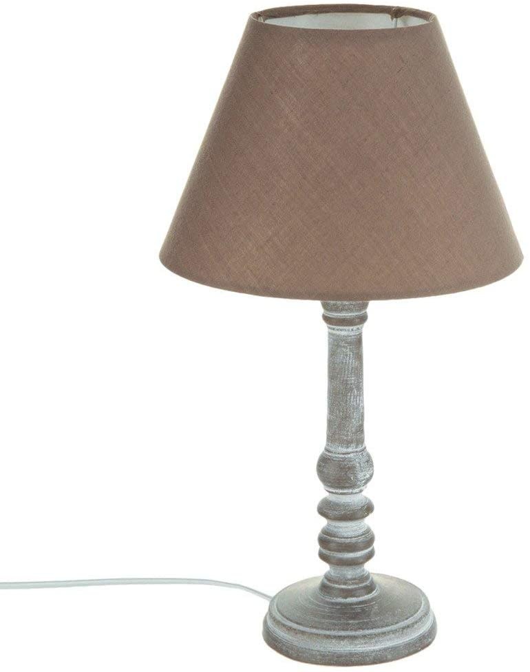 Atmosphéra Nachtlamp- Taupe- Gepatineerd Hout Atmosphéra Nachtlamp- Taupe- Gepatineerd Hout