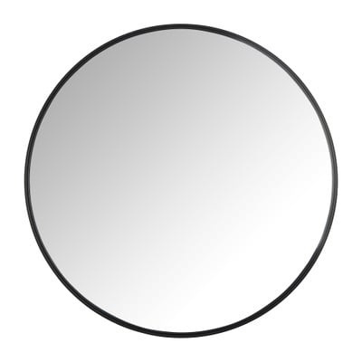 Parya Home - Metalen Spiegel Rond - 80 cm - Zwart Parya Home - Metalen Spiegel Rond - 80 cm - Zwart