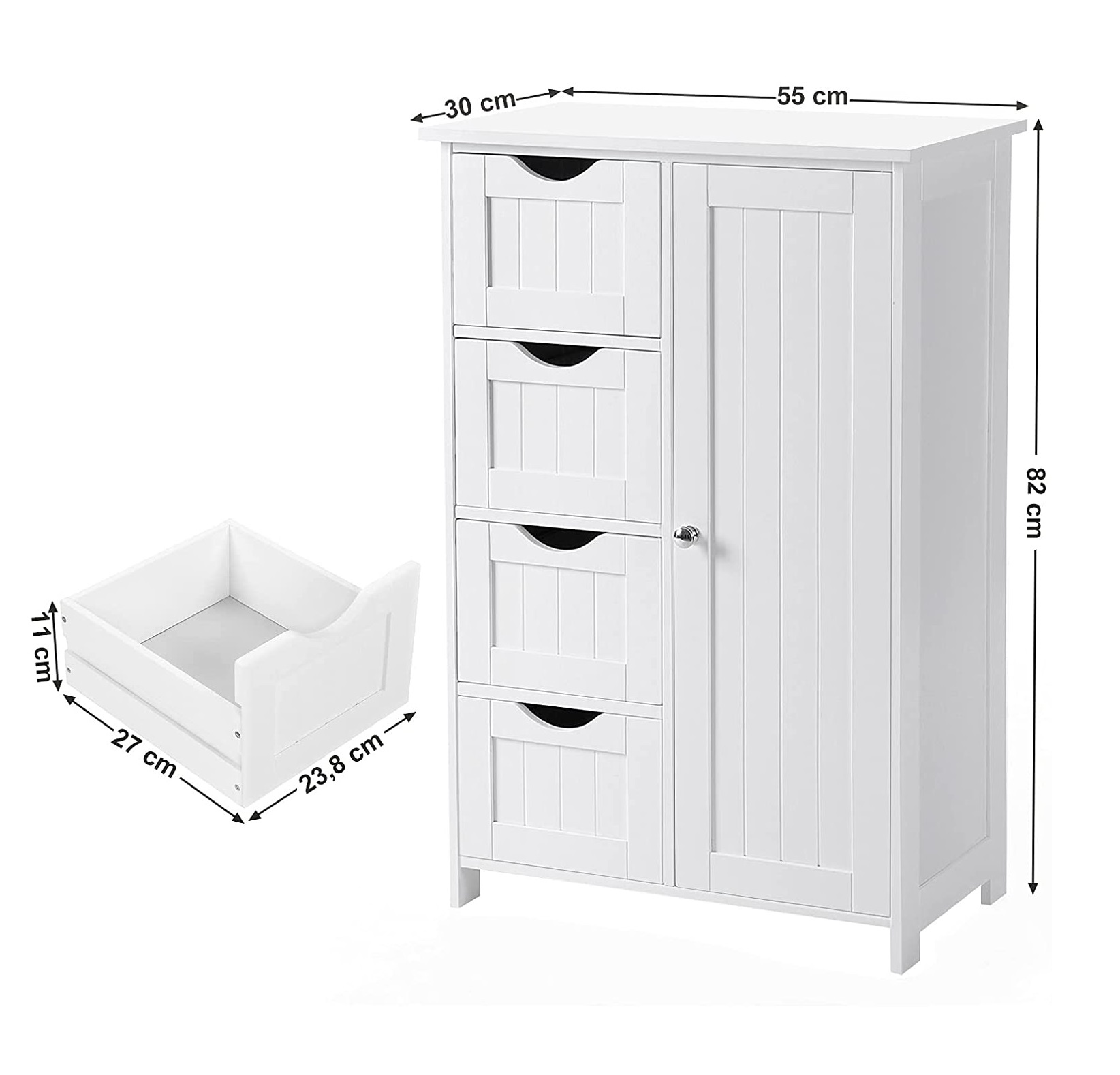 Parya Home - Schrank - Holz - Weiß