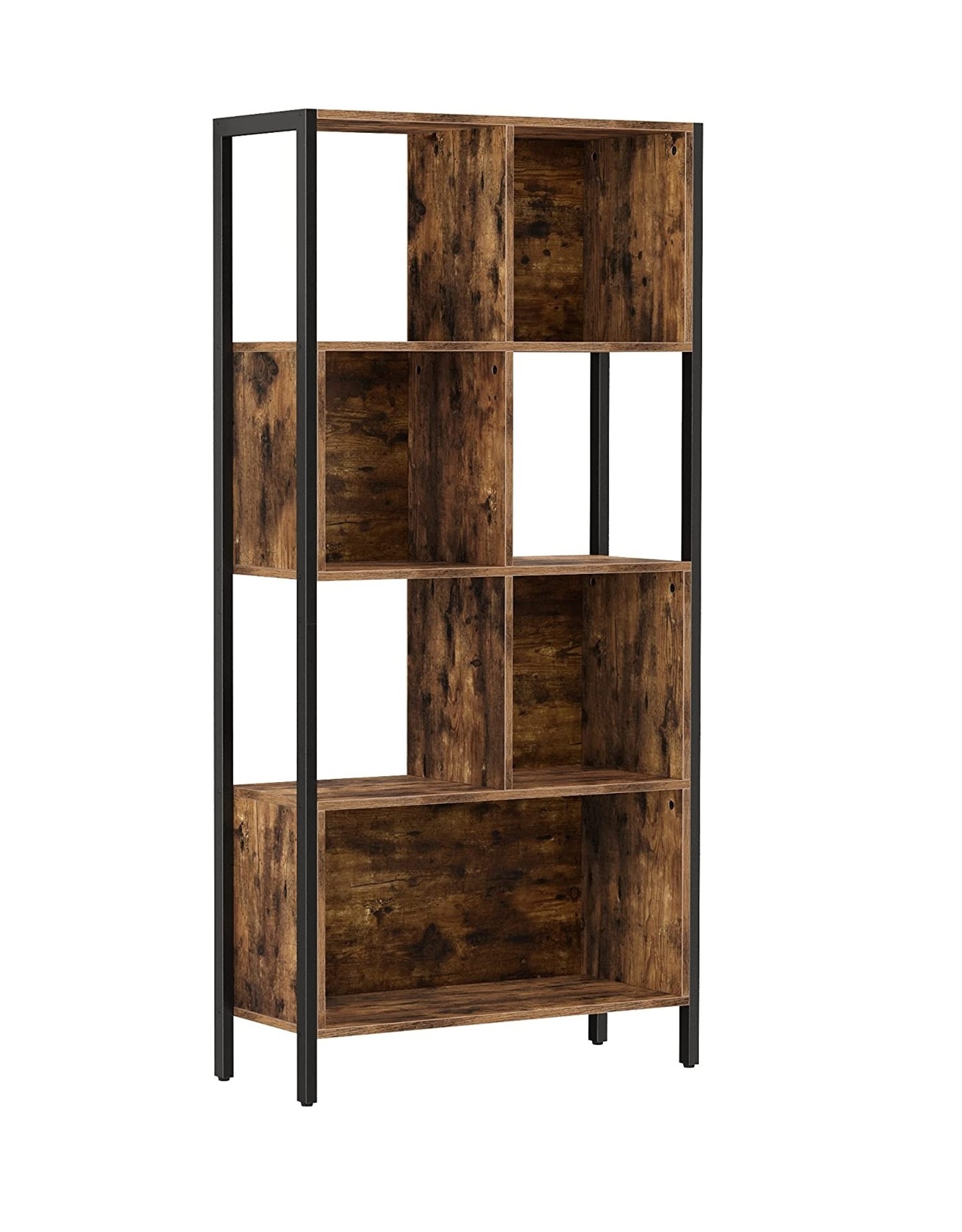 Parya Home  Parya Home - Bookcase - 4 Racks - Wood - Brown