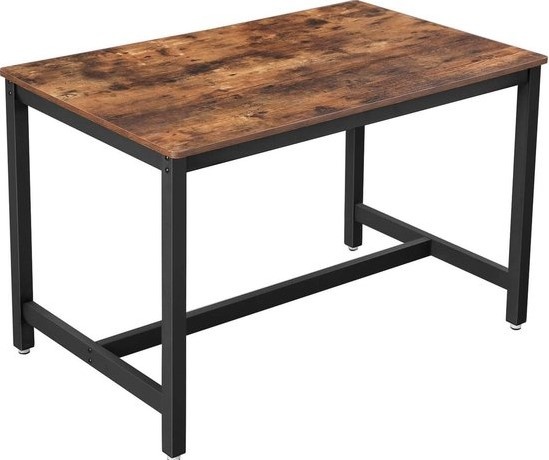 Vasagle - Eettafel 4 - Donkerbruin - 120 x 75 x 75 cm Vasagle - Eettafel 4 - Donkerbruin - 120 x 75 x 75 cm