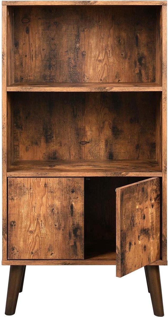 Vasagle - Retro Boekenkast - Houtlook - 60 x 30 x 120 cm Vasagle - Retro Boekenkast - Houtlook - 60 x 30 x 120 cm
