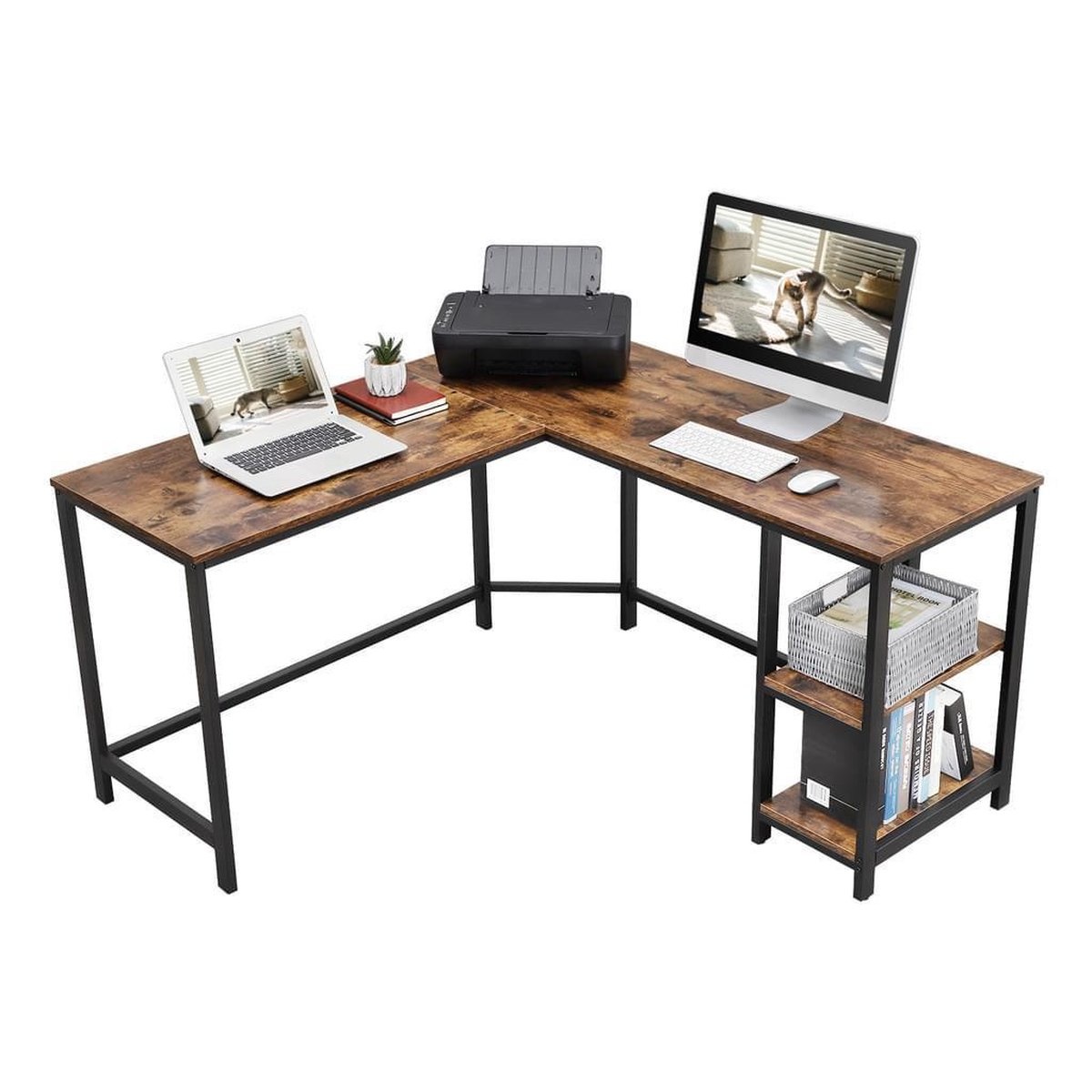 Vasagle - Schreibtisch - Vintage - 138x76x50 cm