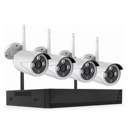Beveiligingscamera's - 4 Camera's - Binnen & Buiten - Zilver