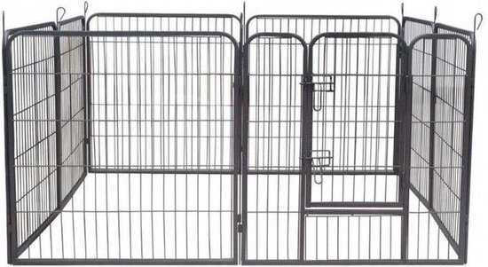 Hondenren - Voor Puppy's - 8-Delig - Zwart