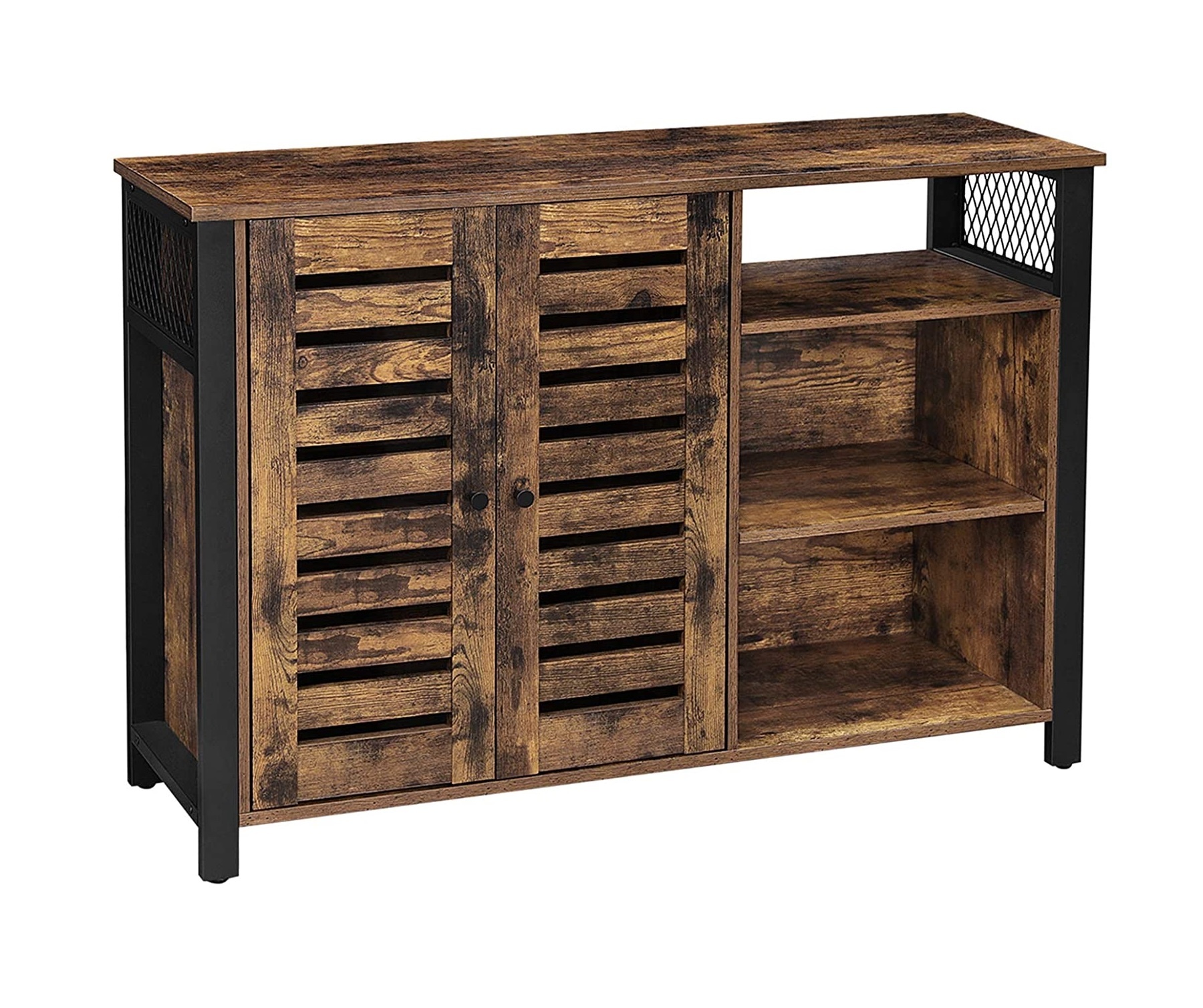 Parya Home - Sideboard - Industriell - Braun - Holz