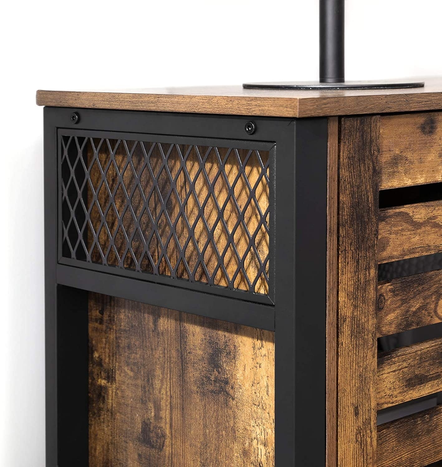 Parya Home - Sideboard - Industriell - Braun - Holz