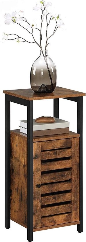 VASAGLE Beistellschrank - Nachttisch - 37 x 30 x 81 cm - Industrial