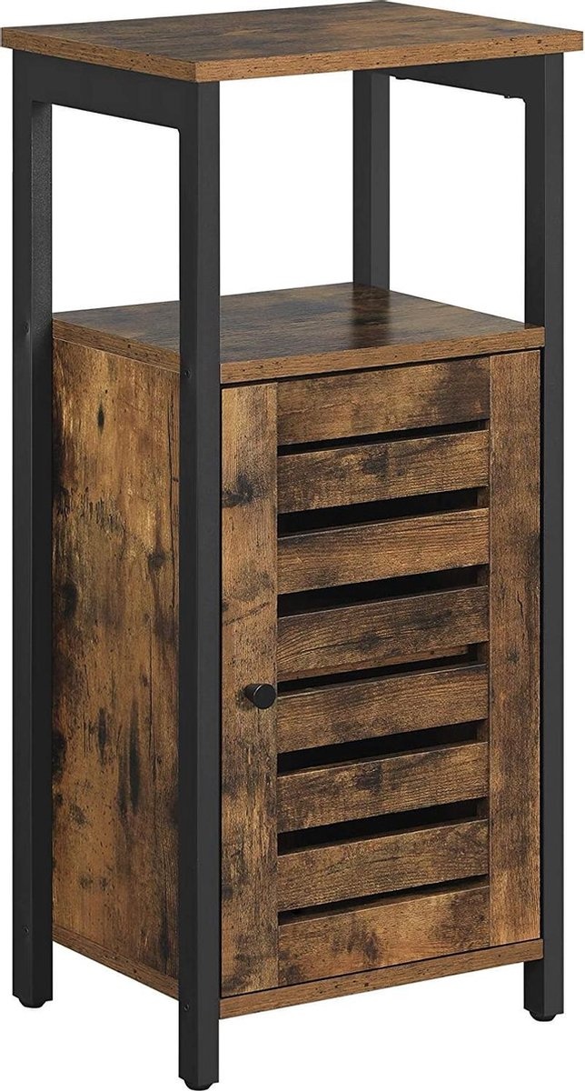 VASAGLE Beistellschrank - Nachttisch - 37 x 30 x 81 cm - Industrial