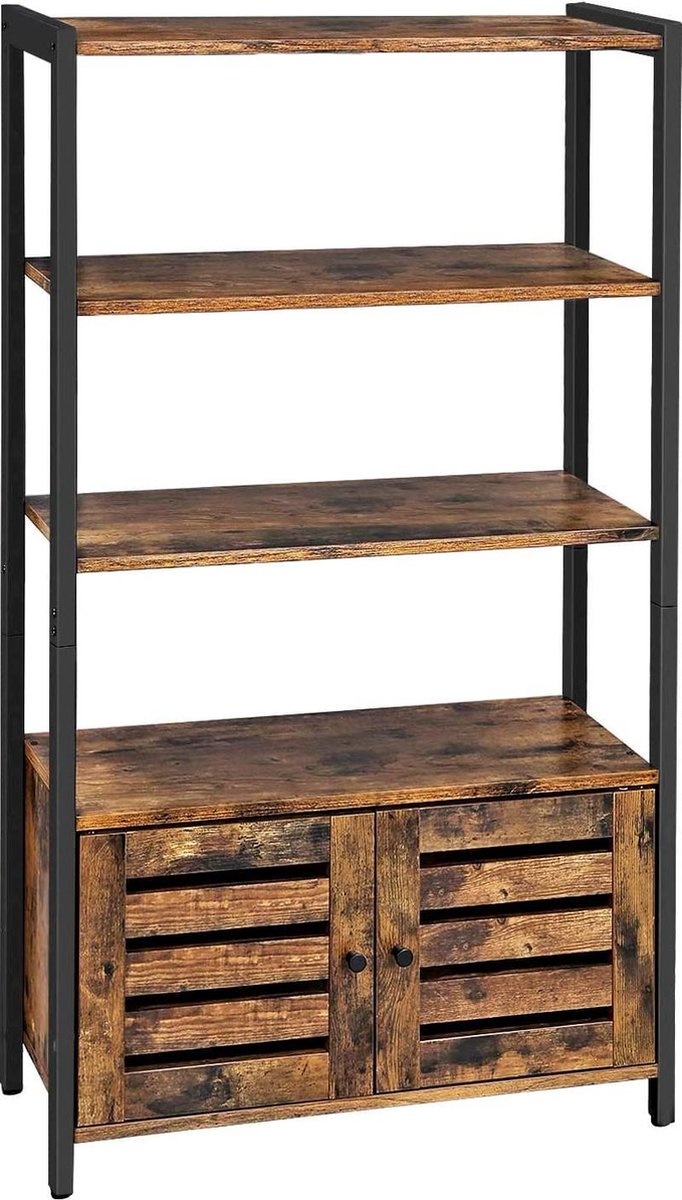 VASAGLE Bücherregal - Kommode - Industriedesign - 70 x 30 x 121,5 cm