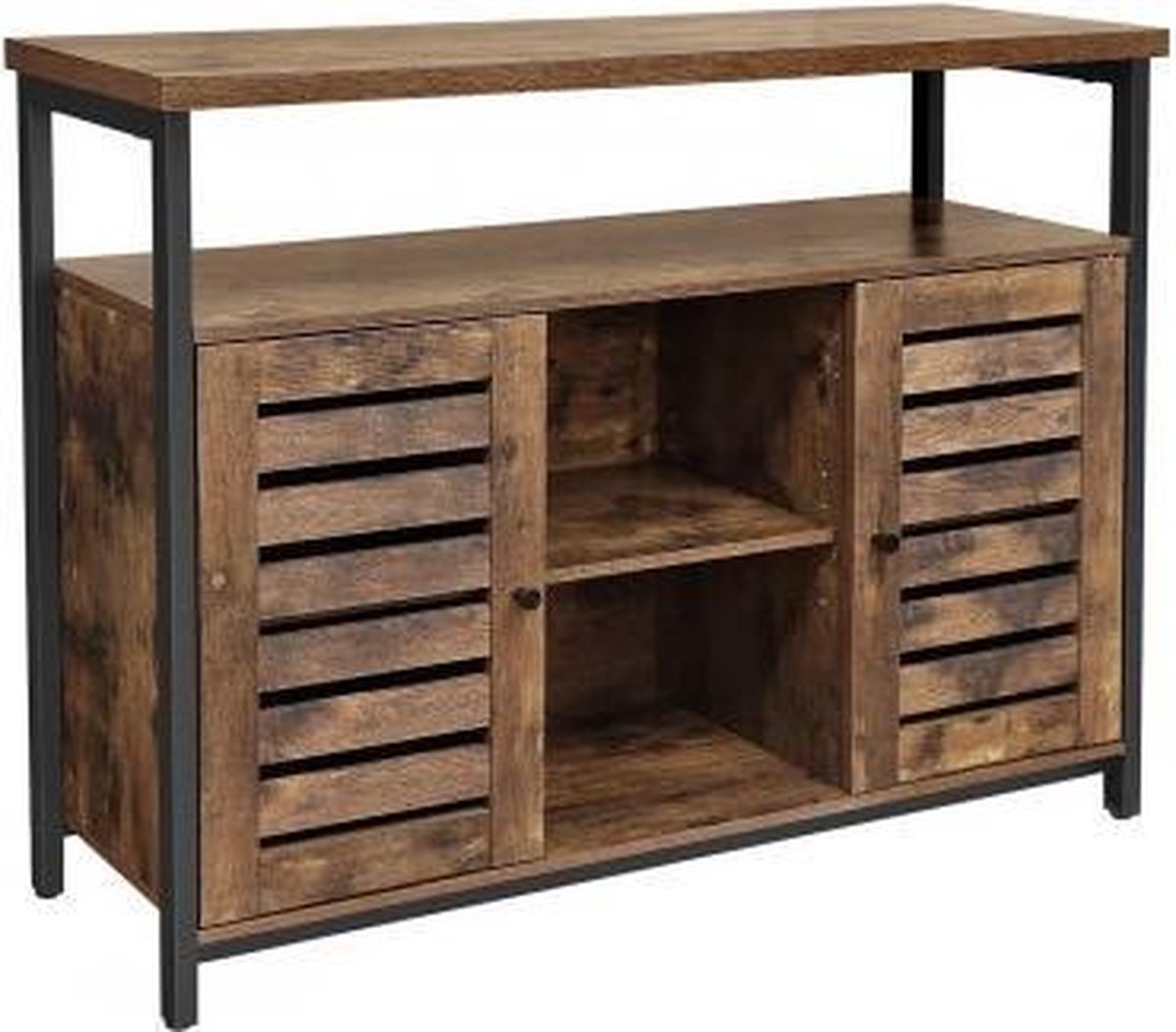 VASAGLE Sideboard, - Beistellschrank - Küchenschrank mit offenen Regalen - Industrial