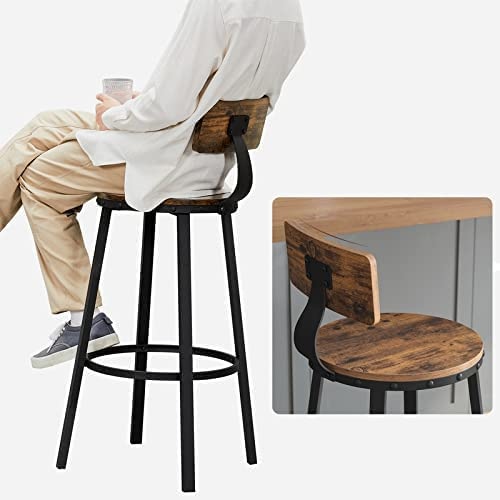 Parya Home - Barkruk - Set Van 2 - Vintage - Zwart